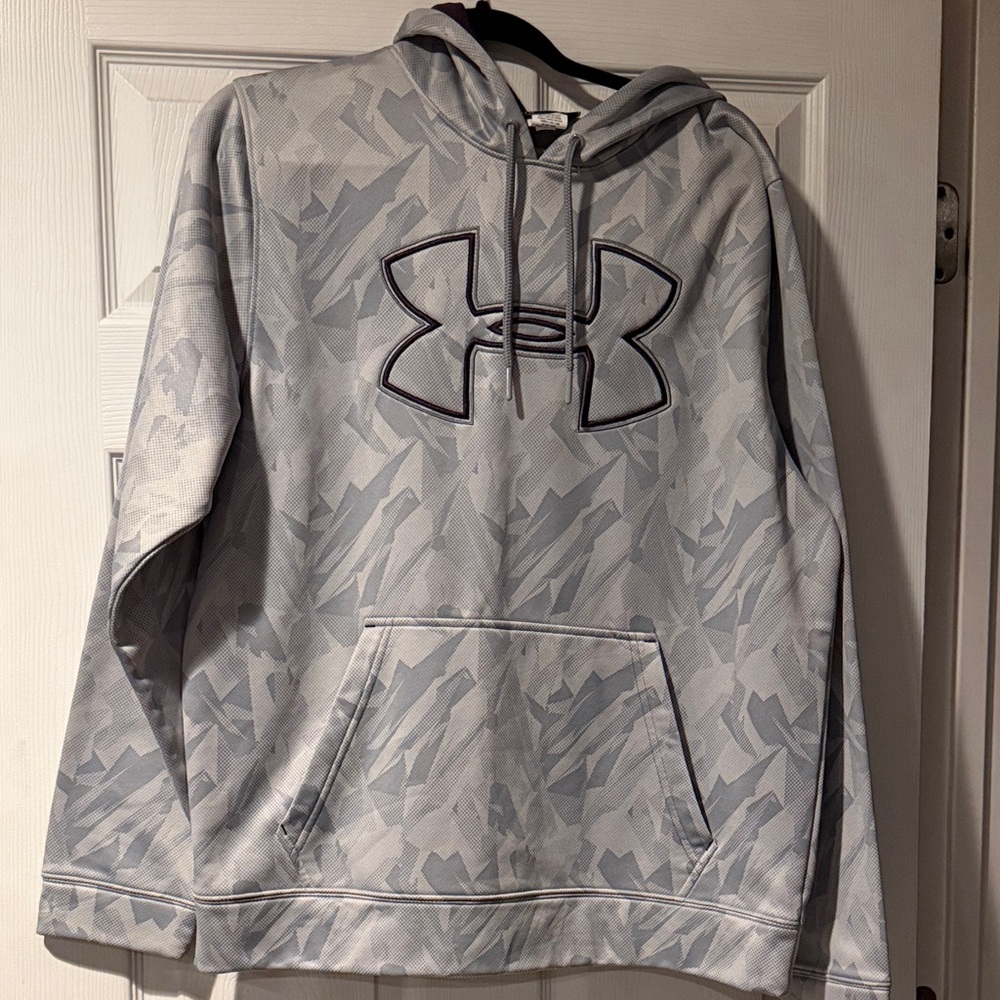 Under Armour Light Gray Patterned Hoodie